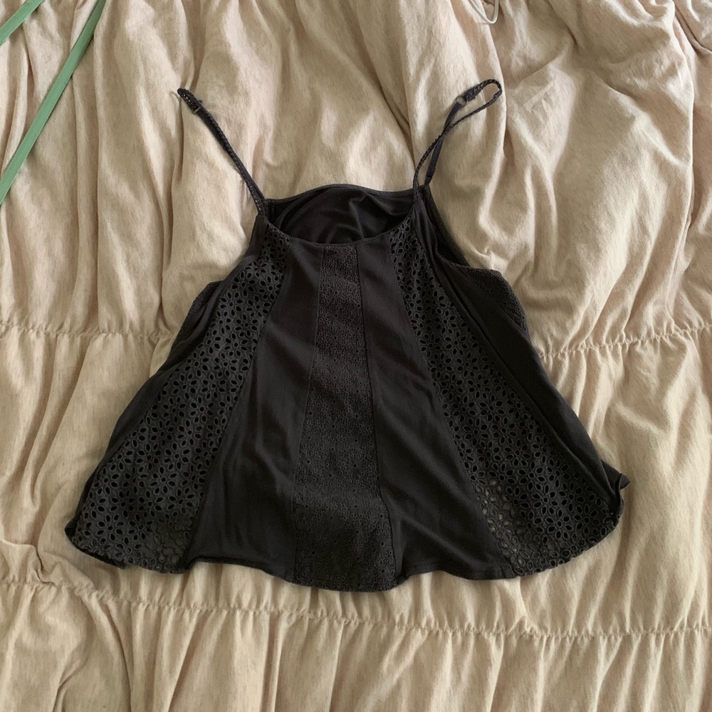 Cute and comfy dark grey tank from AE